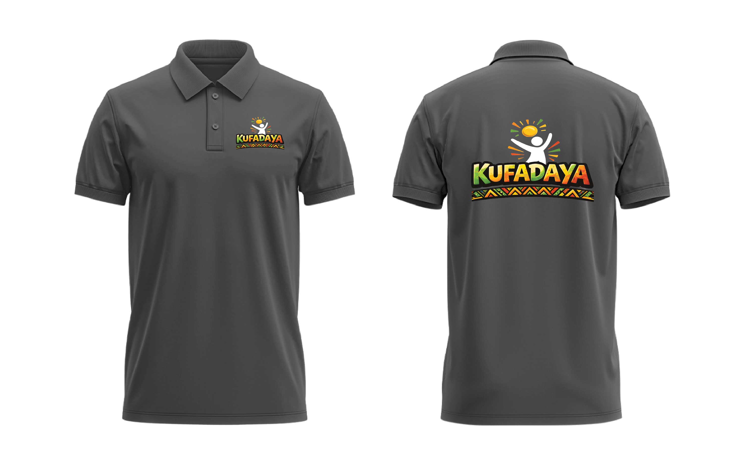 Kufadaya Polo Shirt - Charcoal Grey